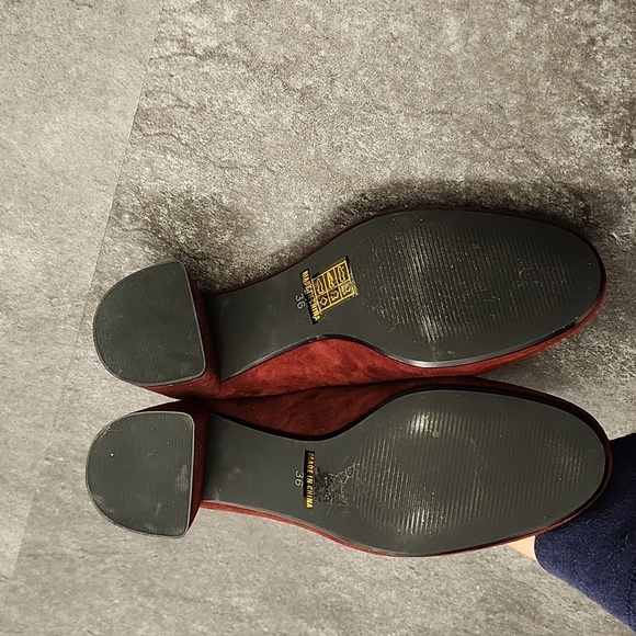 Senso red suede slip on heeled mules size 36 - Picture 5 of 9